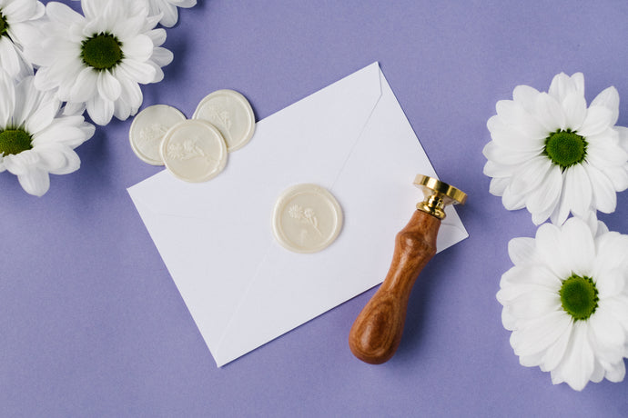  VOOSEYHOME Elegant Rose in Bloom Wax Seal Stamp Kit